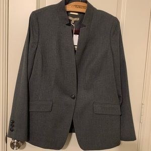 NWT Talbots grey suit jacket size 12
